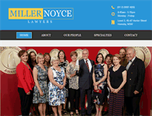 Tablet Screenshot of millernoyce.com.au